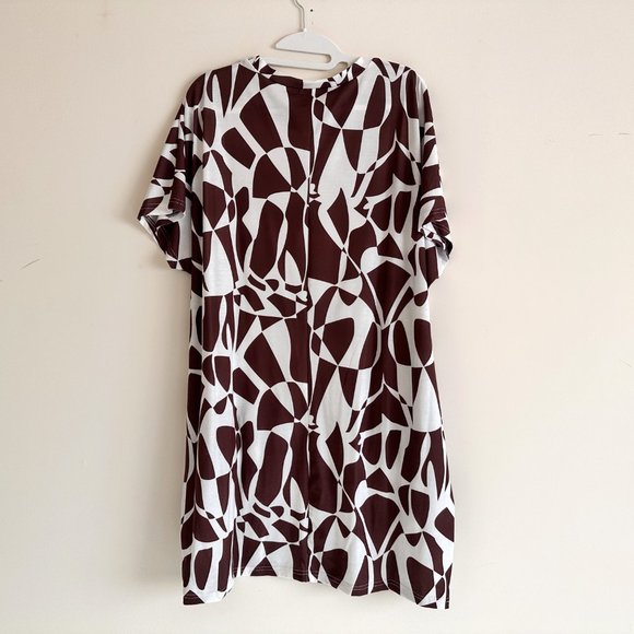 Comfy Casual Loose Fit Short Sleeve T-Shirt Dress - Picture 2 of 5